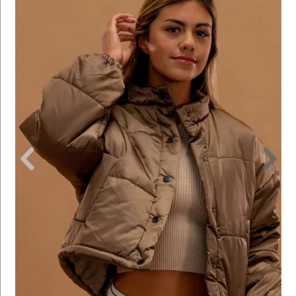 Isabelle’s Cabinet Jackets & Blazers - Brown Puffer Jacket
